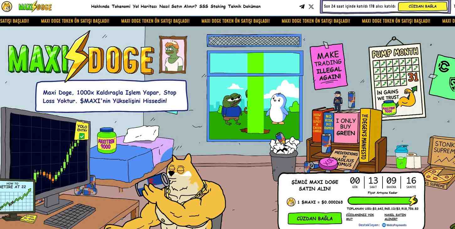 En Çok Yükselen Coinler Arasında Kademeli Fiyat Artışı ile Dikkat Çeken Maxi Doge Hakkında Kapsamlı Analiz