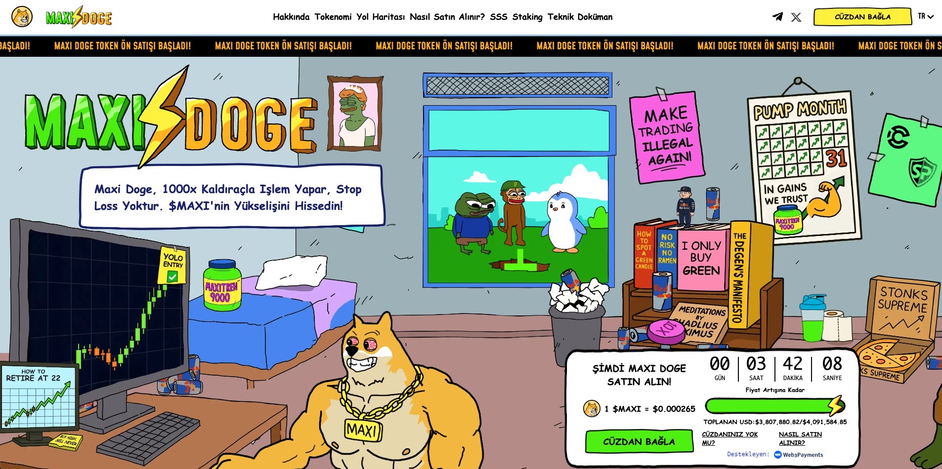 en potansiyelli kripto paralar. maxi doge