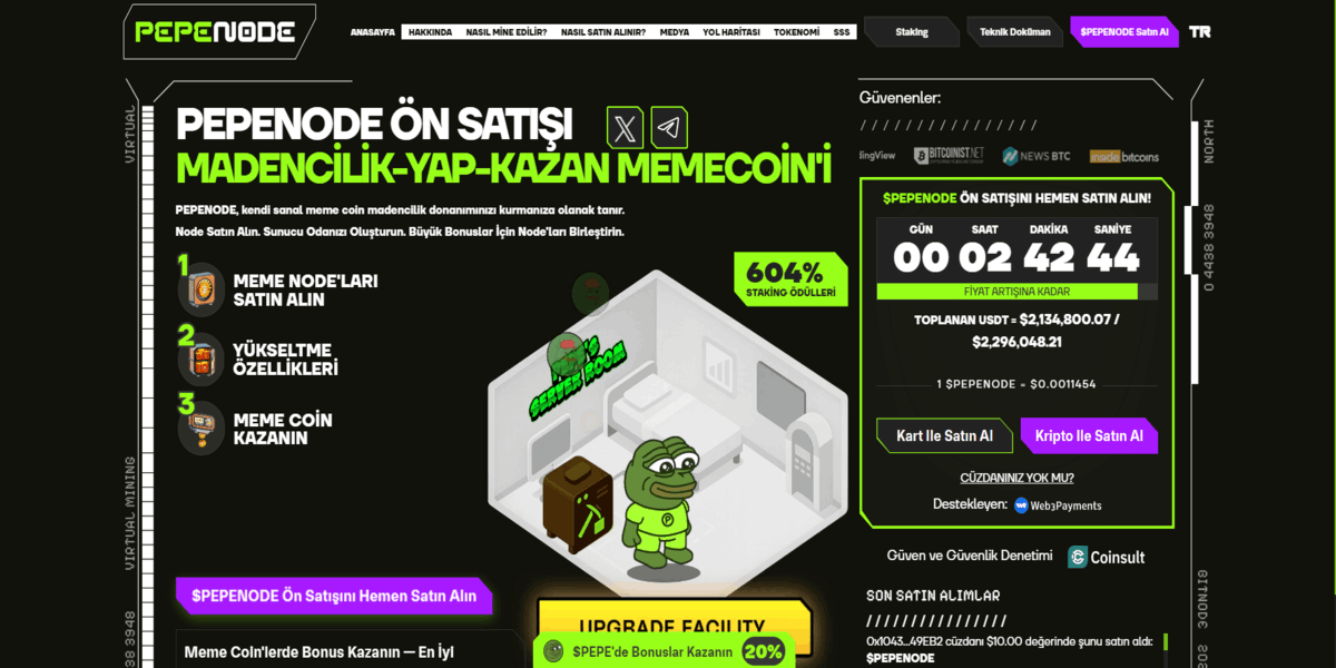 bir gecede en çok yükselen coin - PepeNode