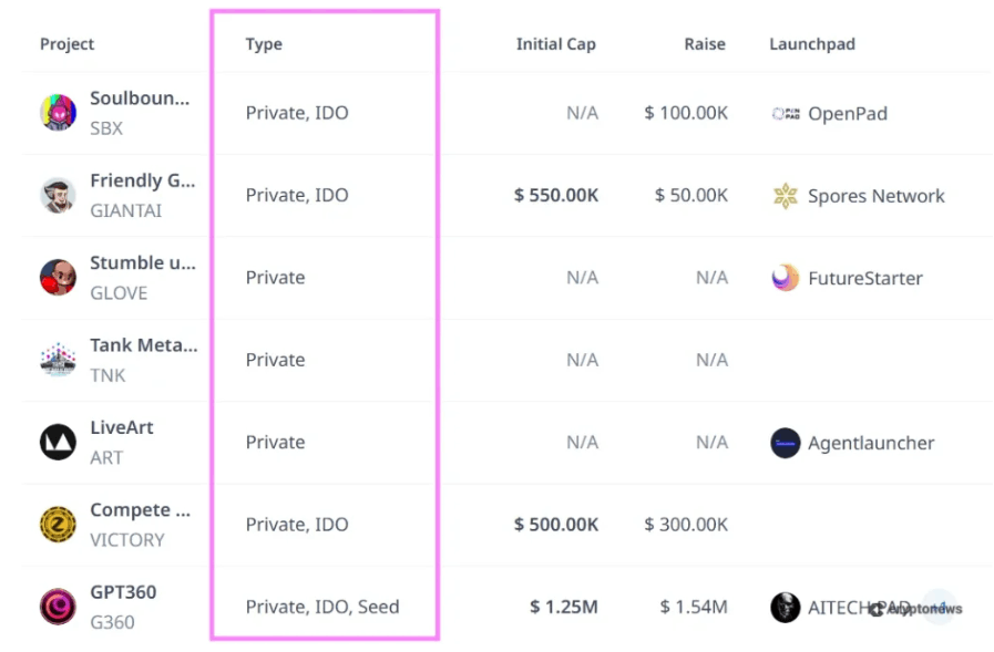 Kripto Ön Satış Türleri