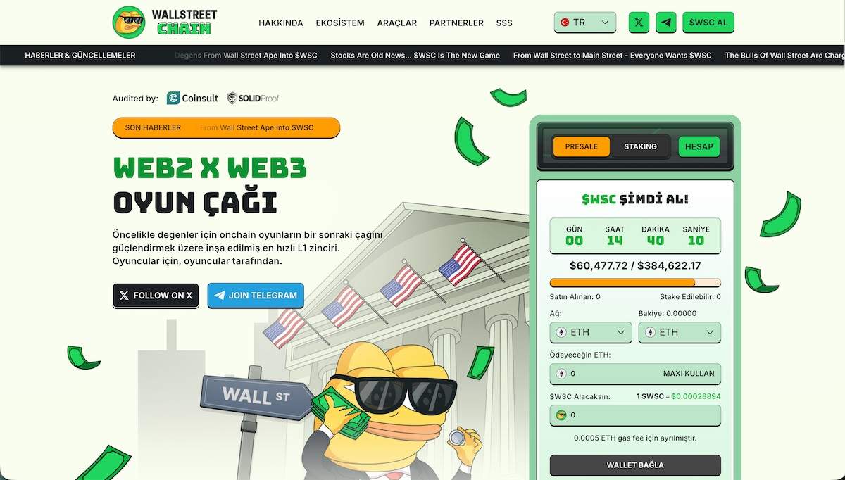 Yeni listelenecek coinler - Wall Street Chain