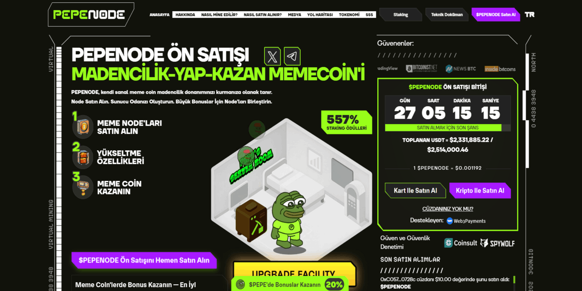 yüksek riskli ve getirili kripto paralar - PepeNode