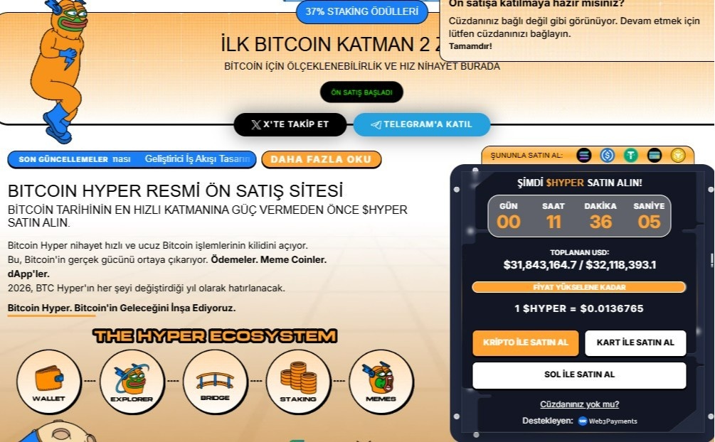 bitcoin hyper ön satışı