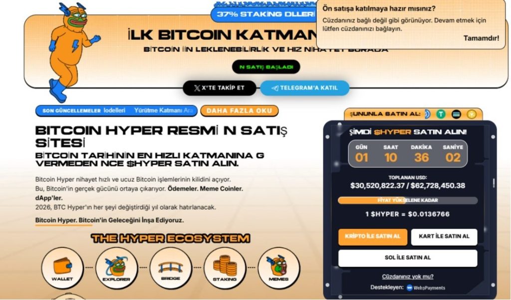 bitcoin hyper ön satışı