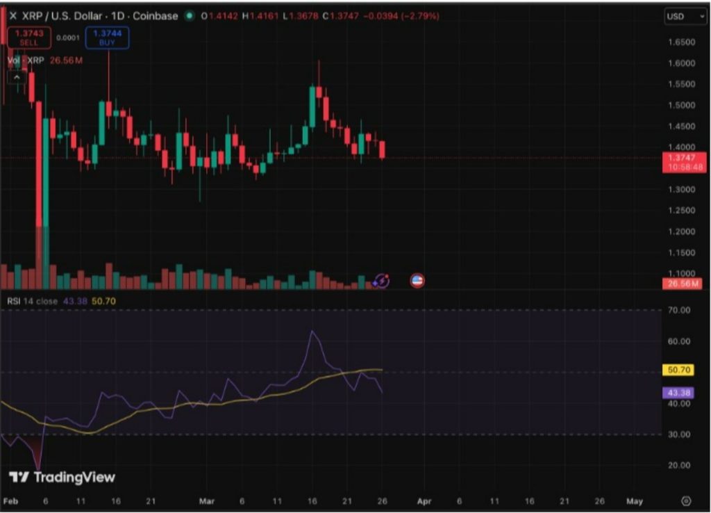 xrp işlem grafiği