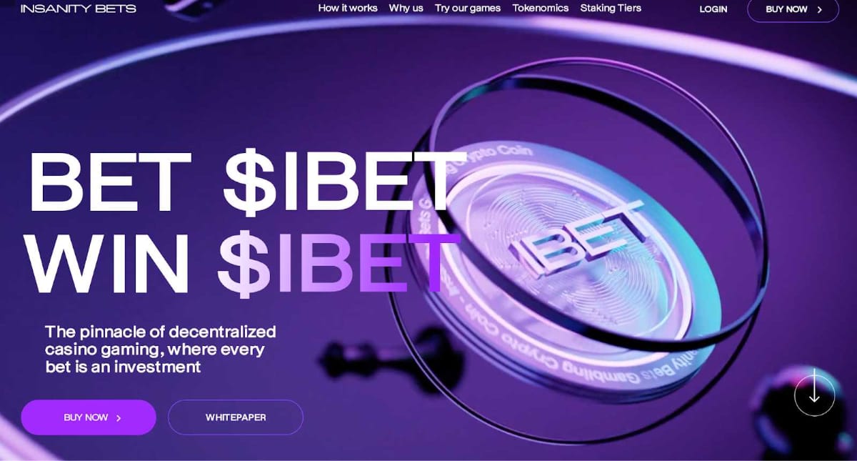 最新CasinoFiプロジェクトInsanity Bets（IBET）、プレイヤーへ利回り環境を提供する