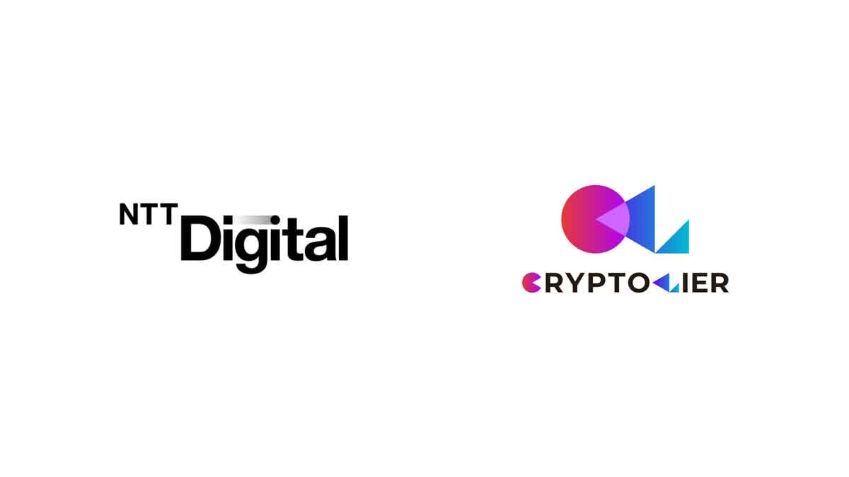 NTT Digitalとクリプトリエのロゴ