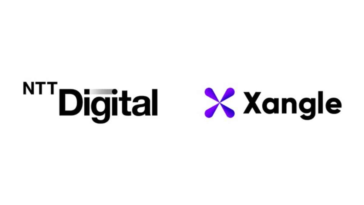 NTTデジタルと韓国Xangleの合意バナー