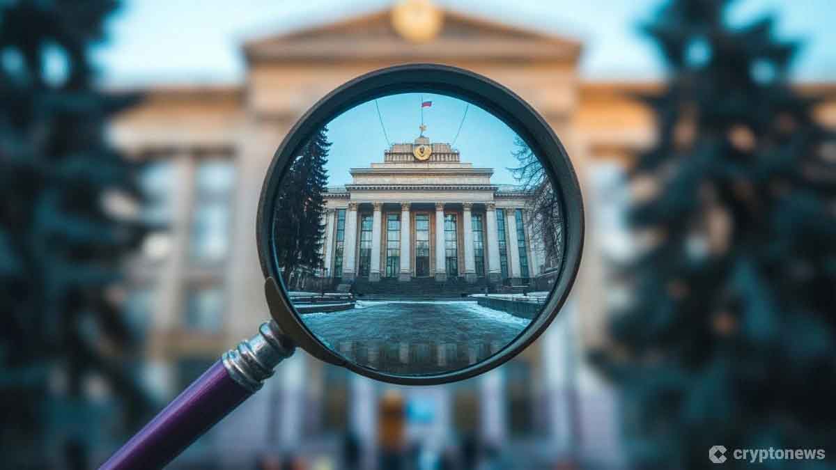 ロシア中央銀行が監視するようすを示したイメージ