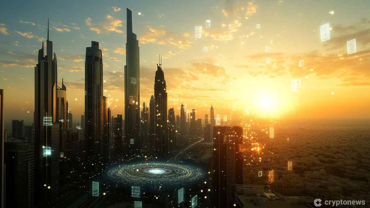 ドバイの夕景