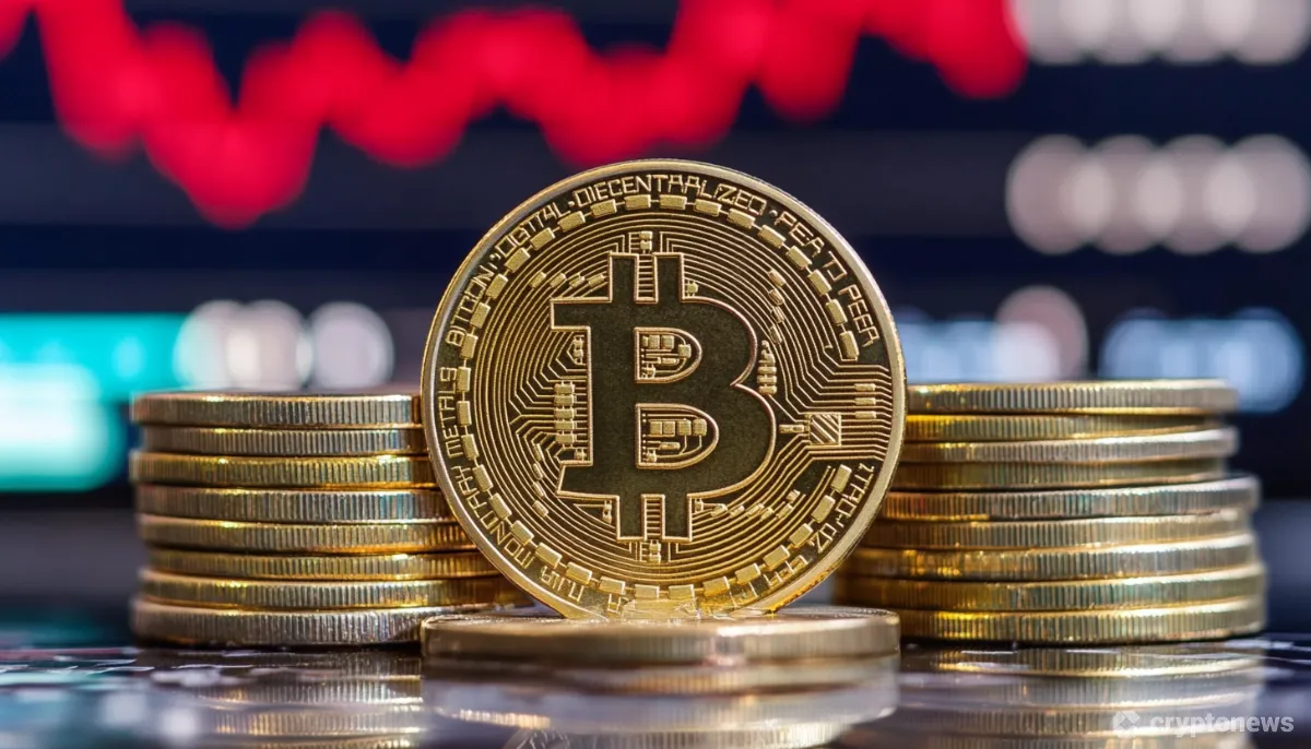 積み上げれたビットコイン