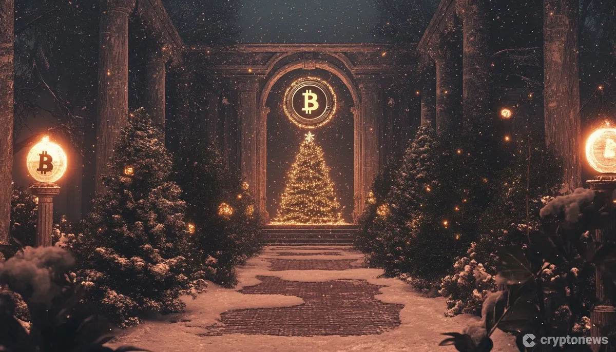 クリスマスツリーとビットコイン