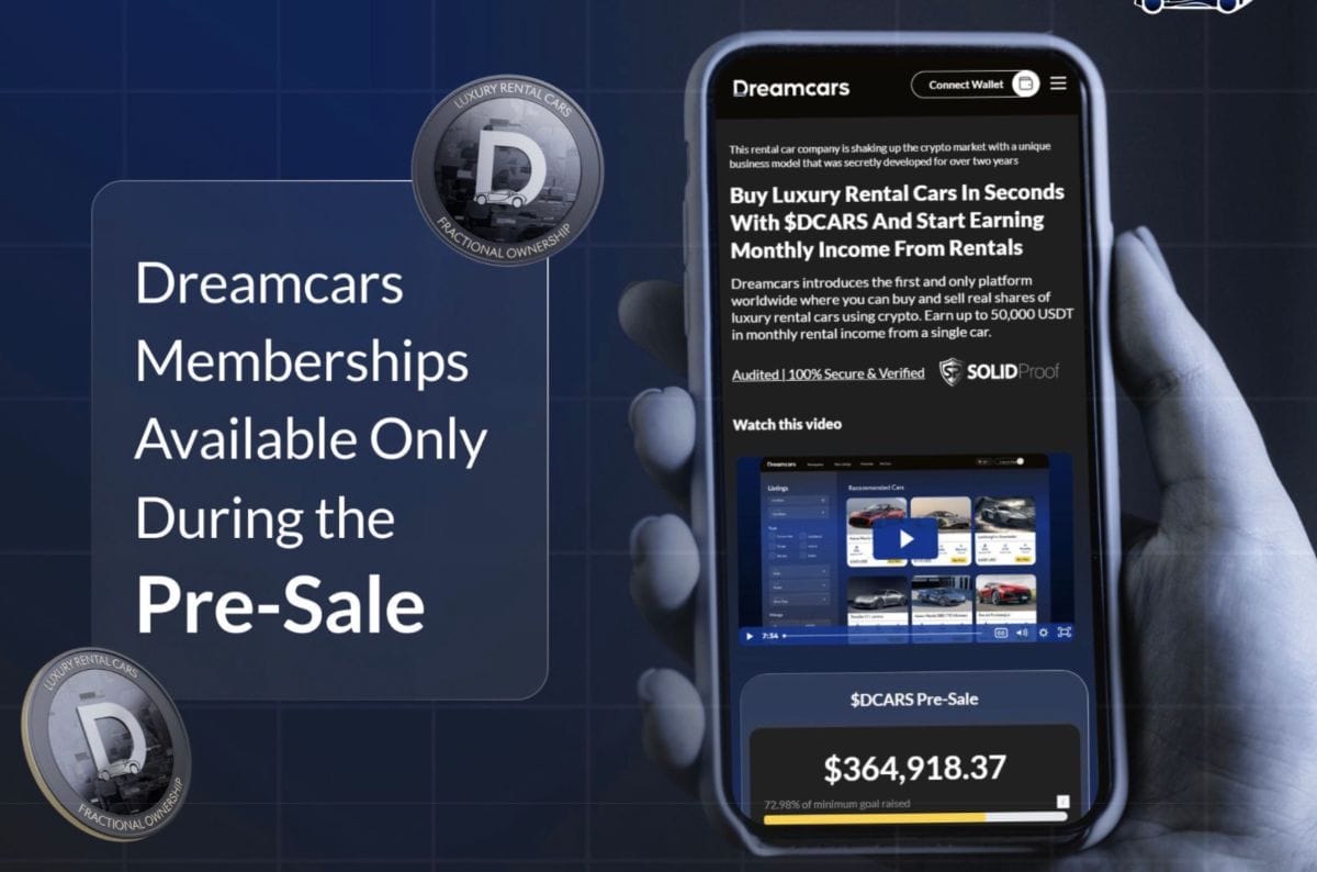 Dreamcarsのモバイルプレセール