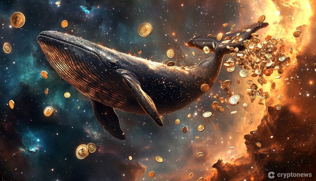 ビットコインを探して宇宙空間を漂うクジラ