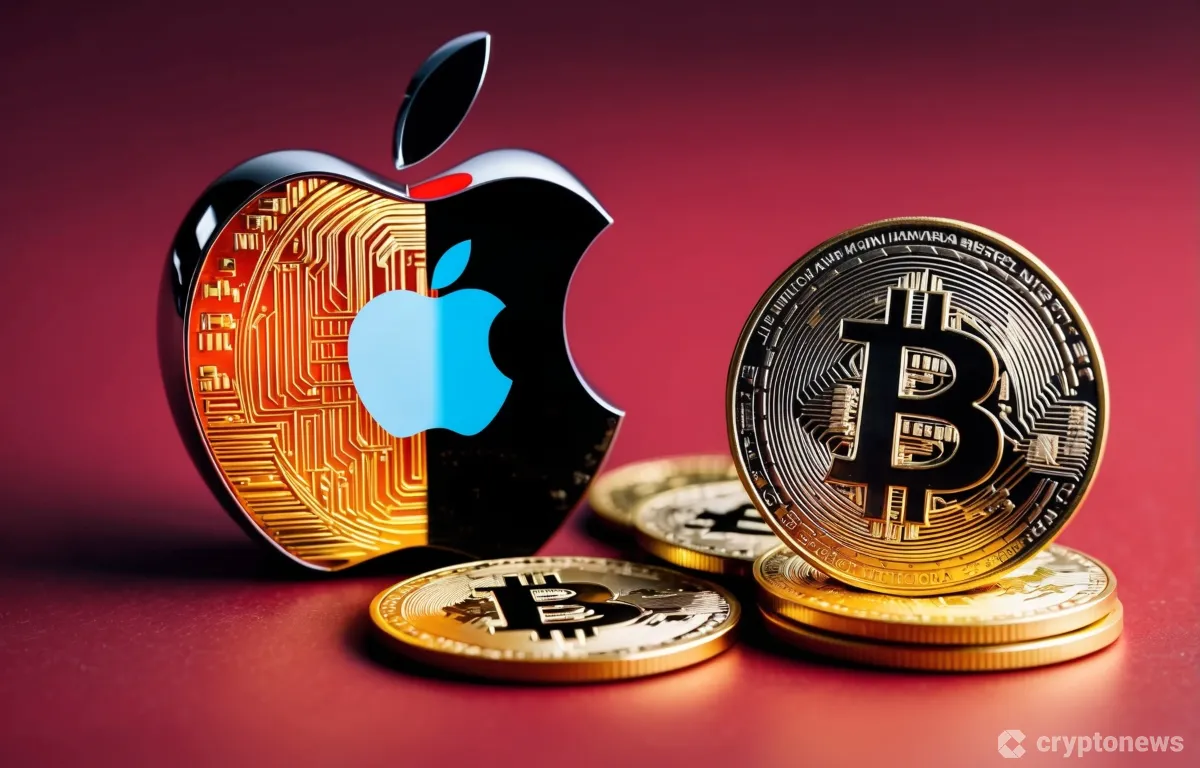 アップル(Apple)がビットコインを保有するイメージ
