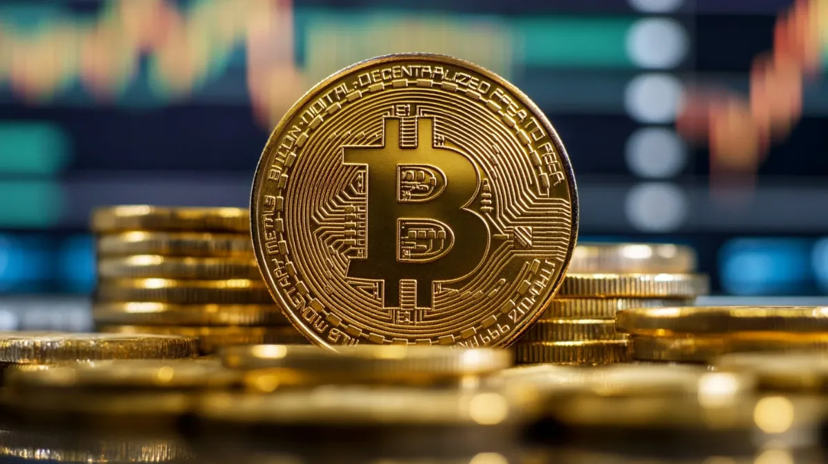 ビットコインが束になっている束