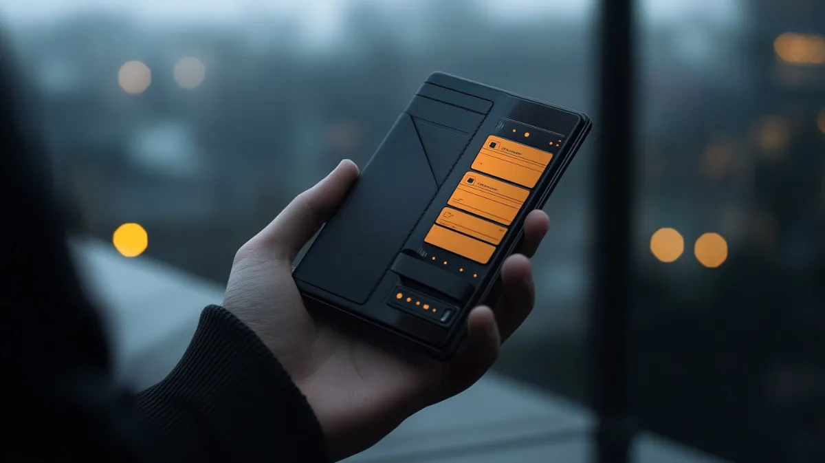 Black Cryptocurrency Wallet