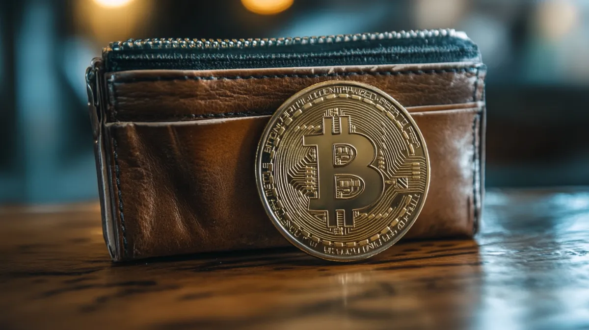 卓上のビットコインと仮想通貨ウォレット