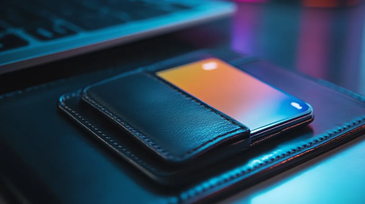 PCの横にあるウォレット