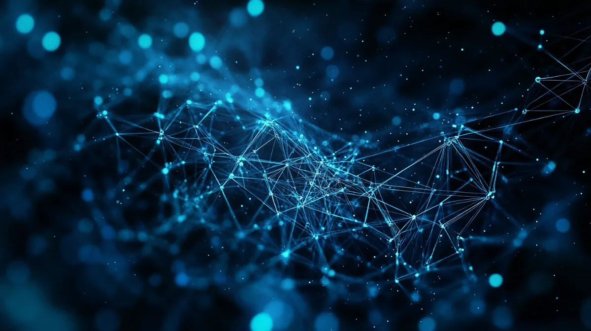 青い色のブロックチェーン