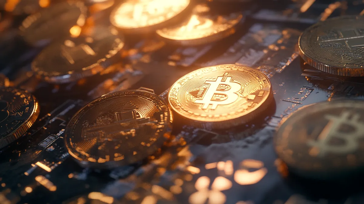 転がっている複数の仮想通貨
