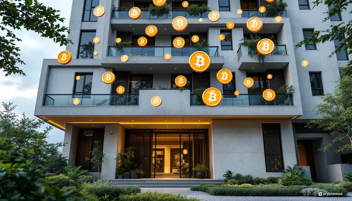仮想通貨決済に対応する日本の不動産物件のイメージ