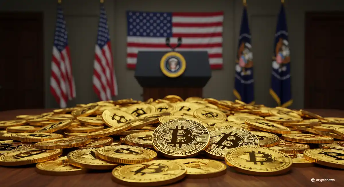 トランプ大統領の仮想通貨政策を表すイメージ
