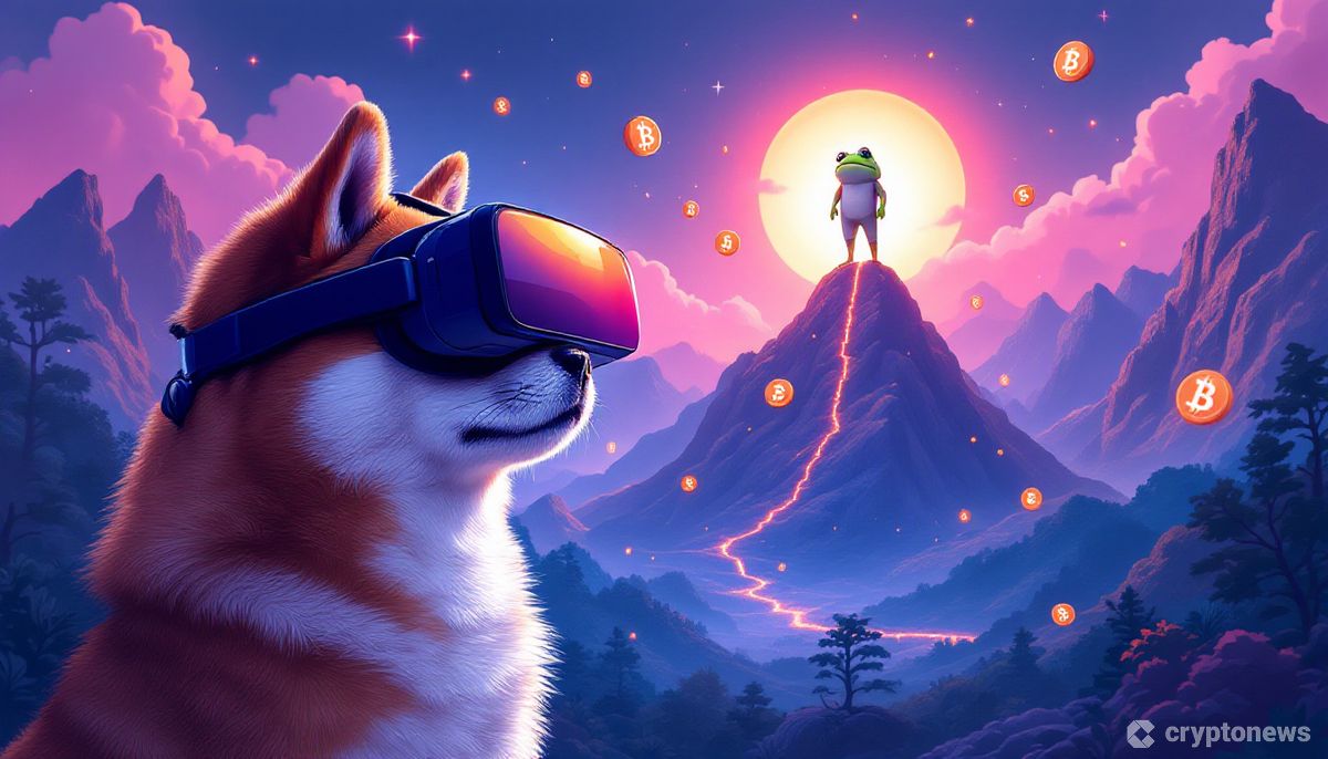 暴落する仮想通貨市場の中で安定を保つ柴犬コインと注目を集めるMIND of Pepeのイメージ
