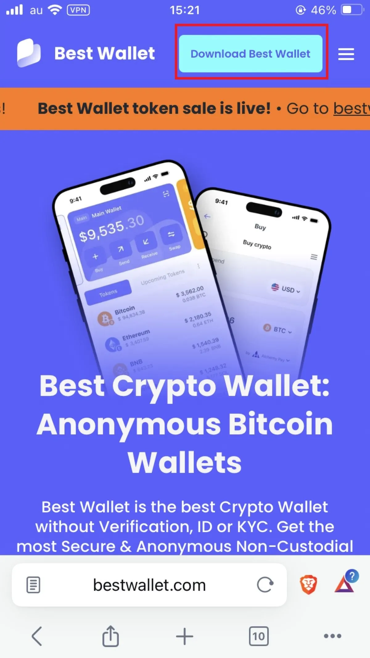 best walelt インストール画面①