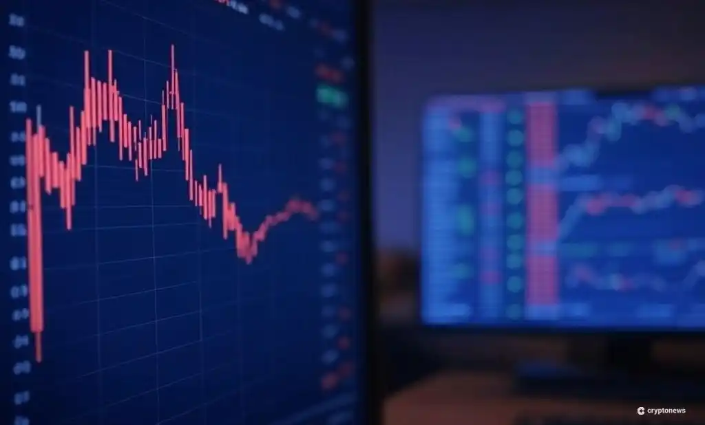 仮想通貨 投資先であるイーサリアムが下落しているイメージ