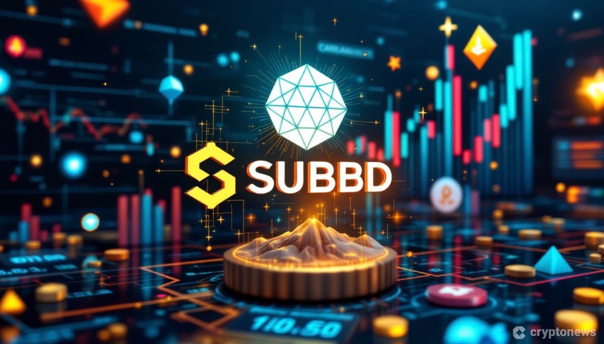 SUBBD、Pi Network、Cardanoのロゴと暗号資産市場の成長トレンド