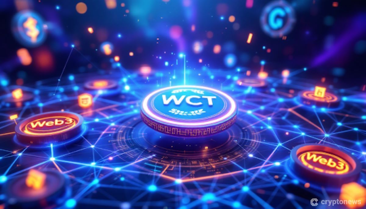 複数のWeb3アプリケーションに接続するWalletConnectと新トークンWCTの概念図