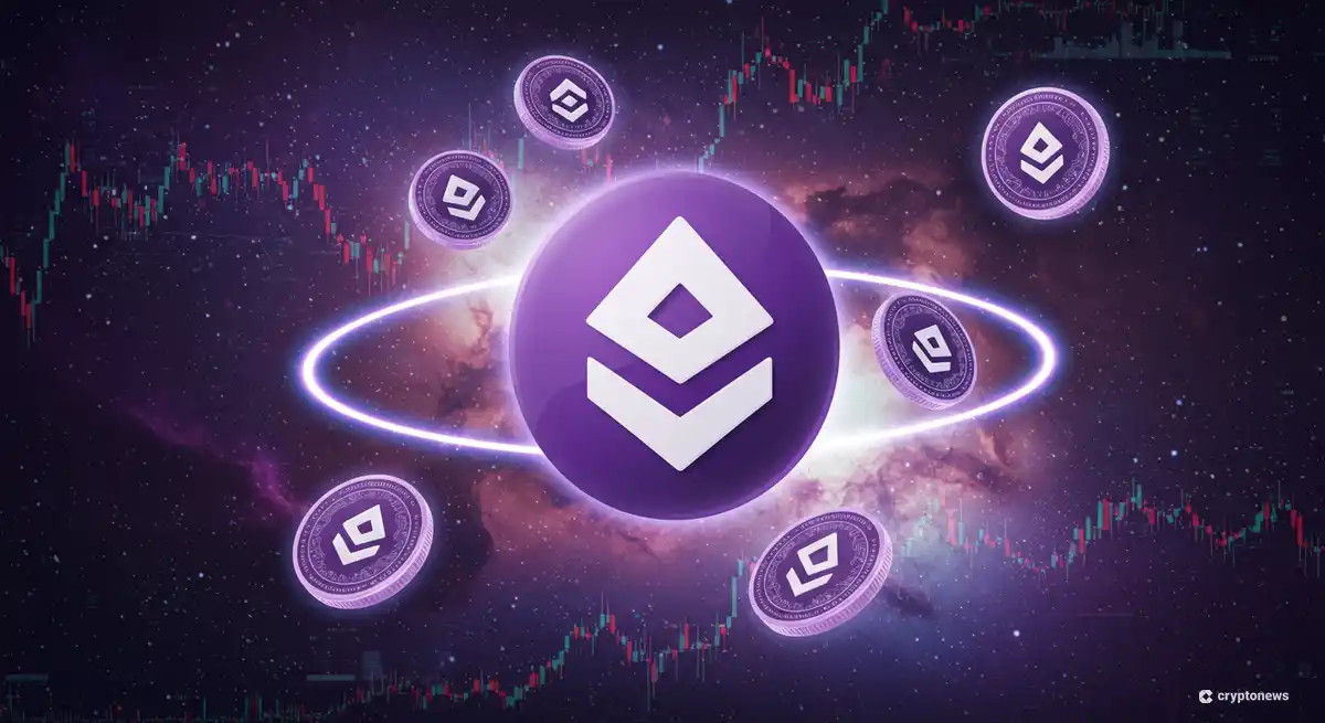 ソラナブロックチェーン上で安定性を示すステーブルコインの概念図