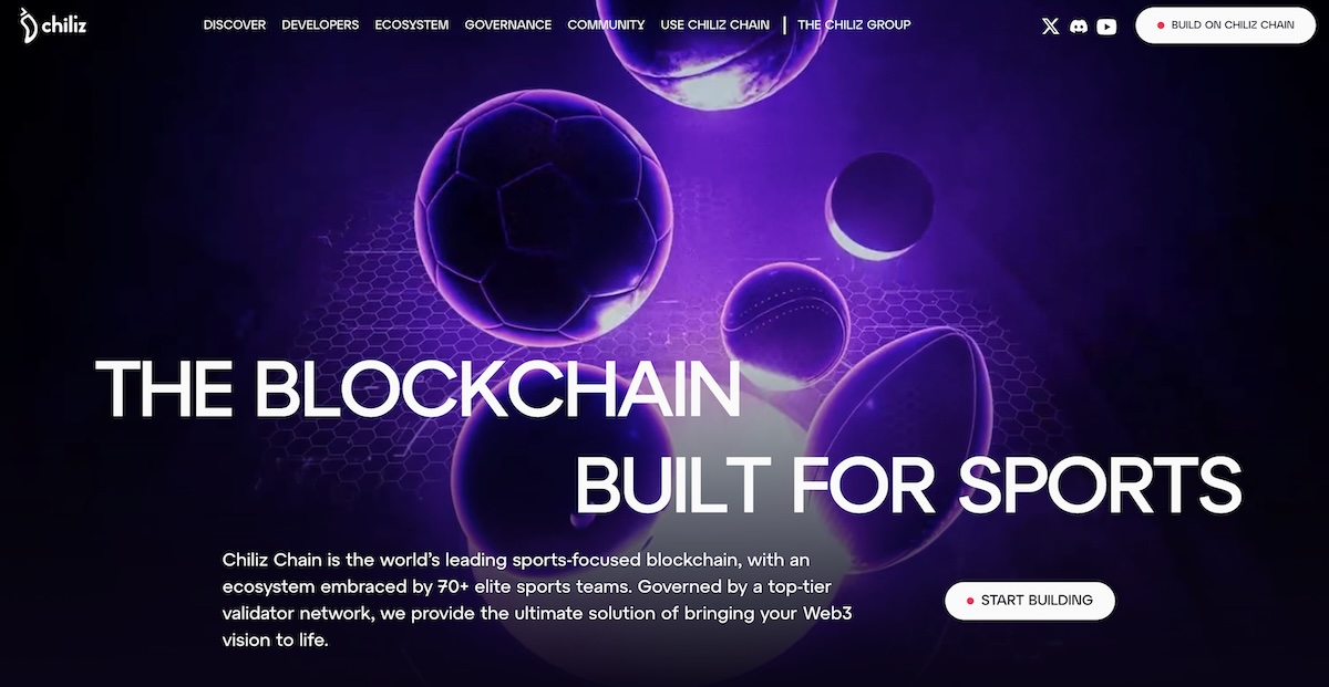 仮想通貨チリーズ　ホームページ