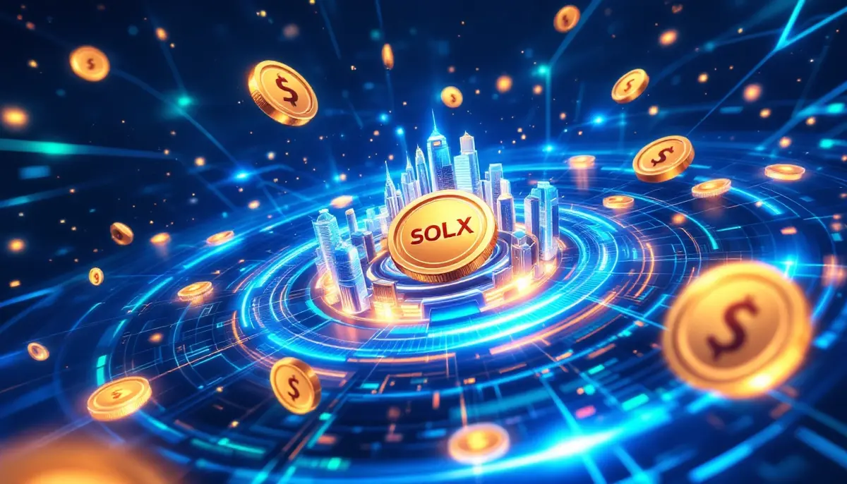 Solaxy(SOLX)がSolanaエコシステムを強化する未来的ブロックチェーンイメージ
