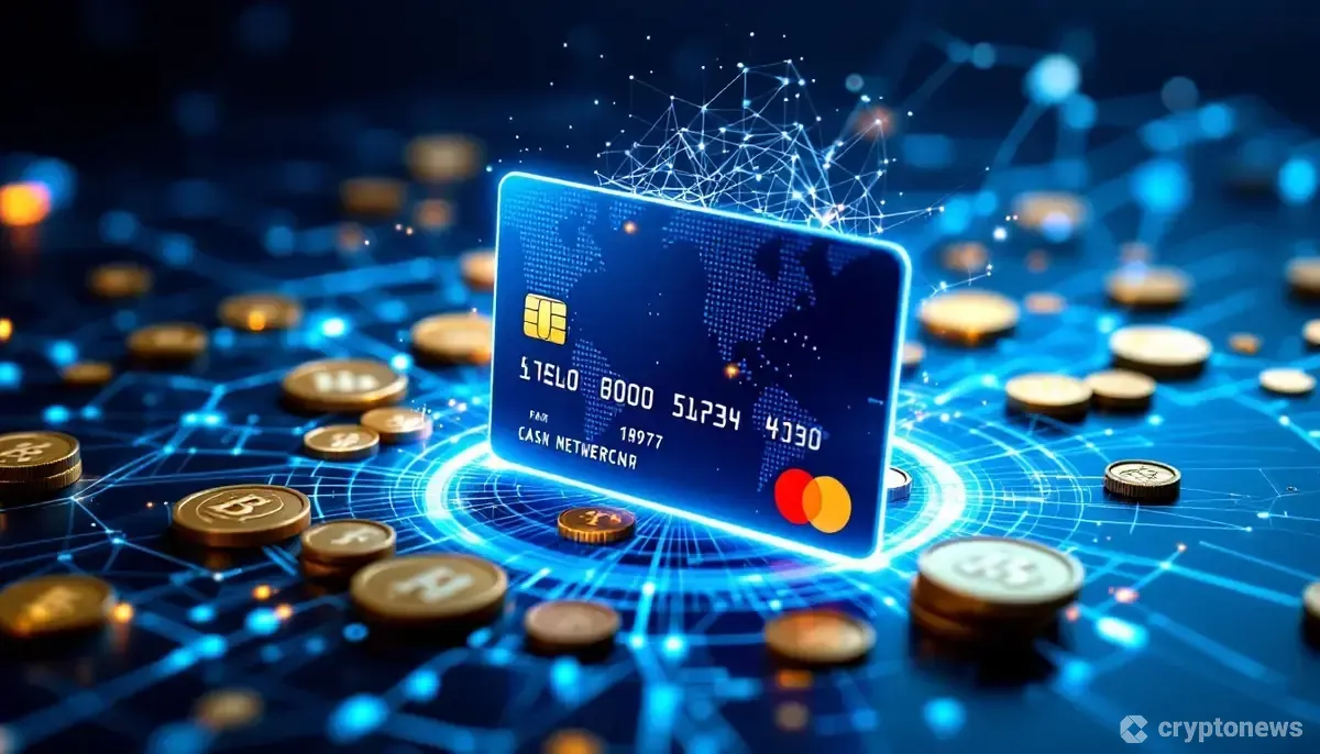 ステーブルコインを活用した法人カードとグローバルなネットワークのイメージ