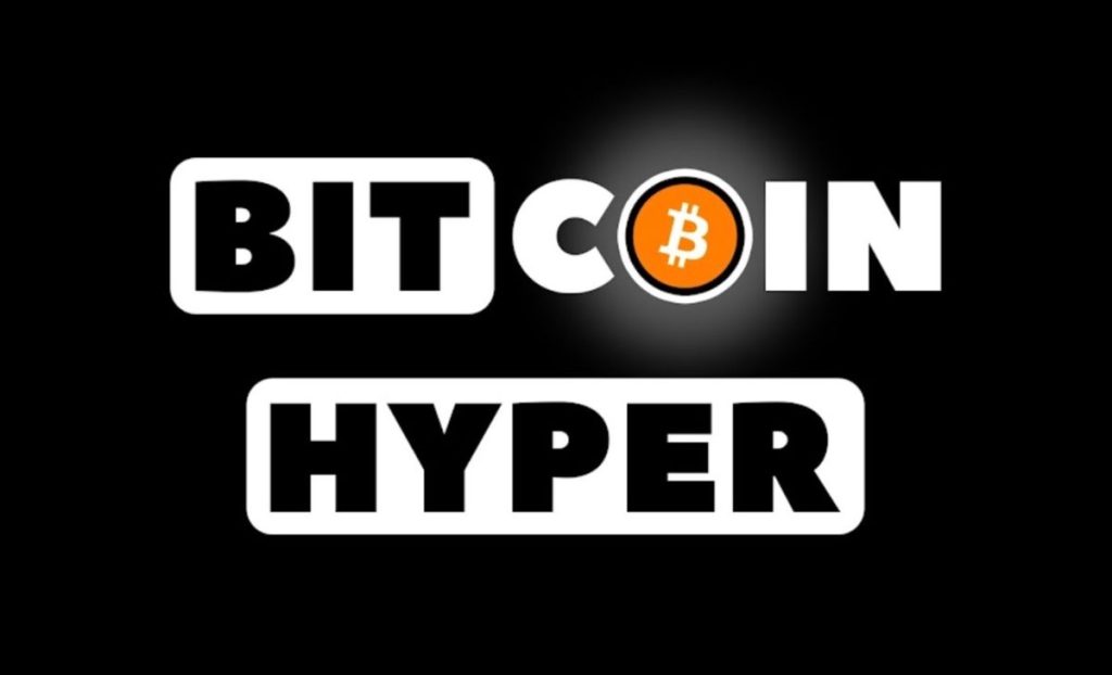 黒いバックスクリーンに表示されたBitcoin HYPERの文字