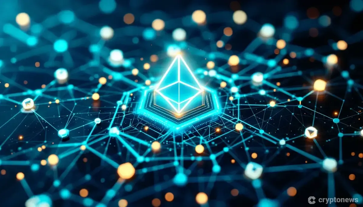 Solaxy (SOLX)トークンを中心に、他の暗号資産ノードと繋がる未来的なデジタルネットワークのイメージ。仮想通貨 おすすめ。