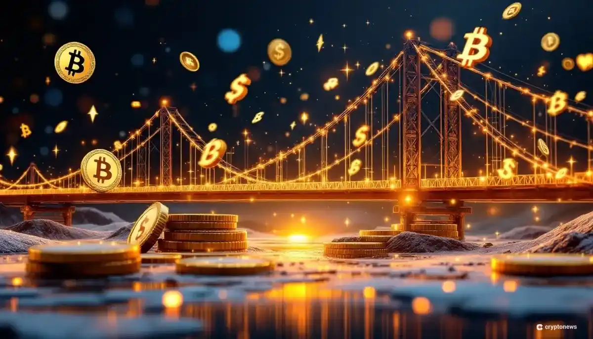 従来金融と仮想通貨を結ぶデジタル金融のイメージ