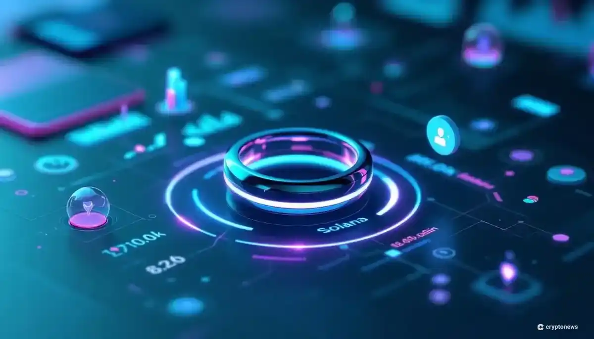 ソラナブロックチェーンと連携するCUDIS Ringスマートリングのイメージ