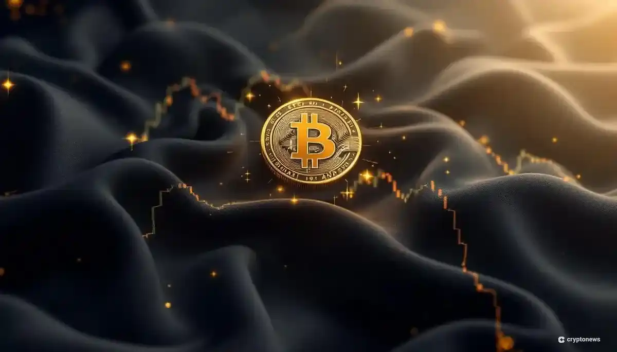 ANAPのロゴとビットコインのシンボルが融合した未来的な画像