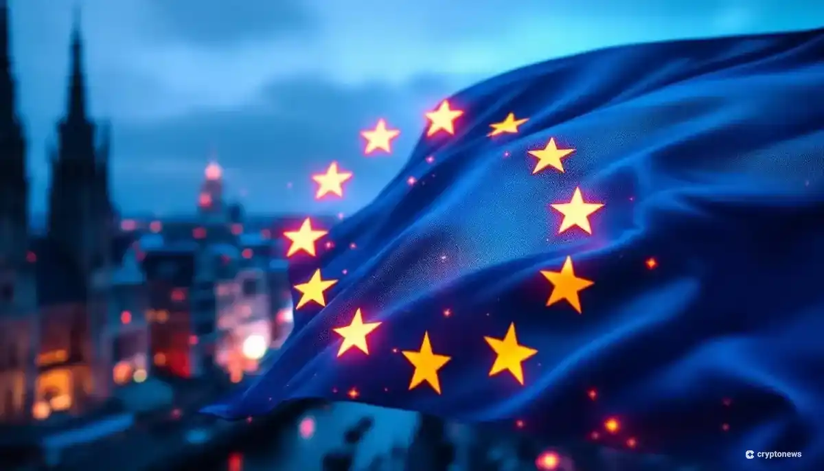 EUのMiCA規制下で暗号資産ライセンスを取得するイメージ