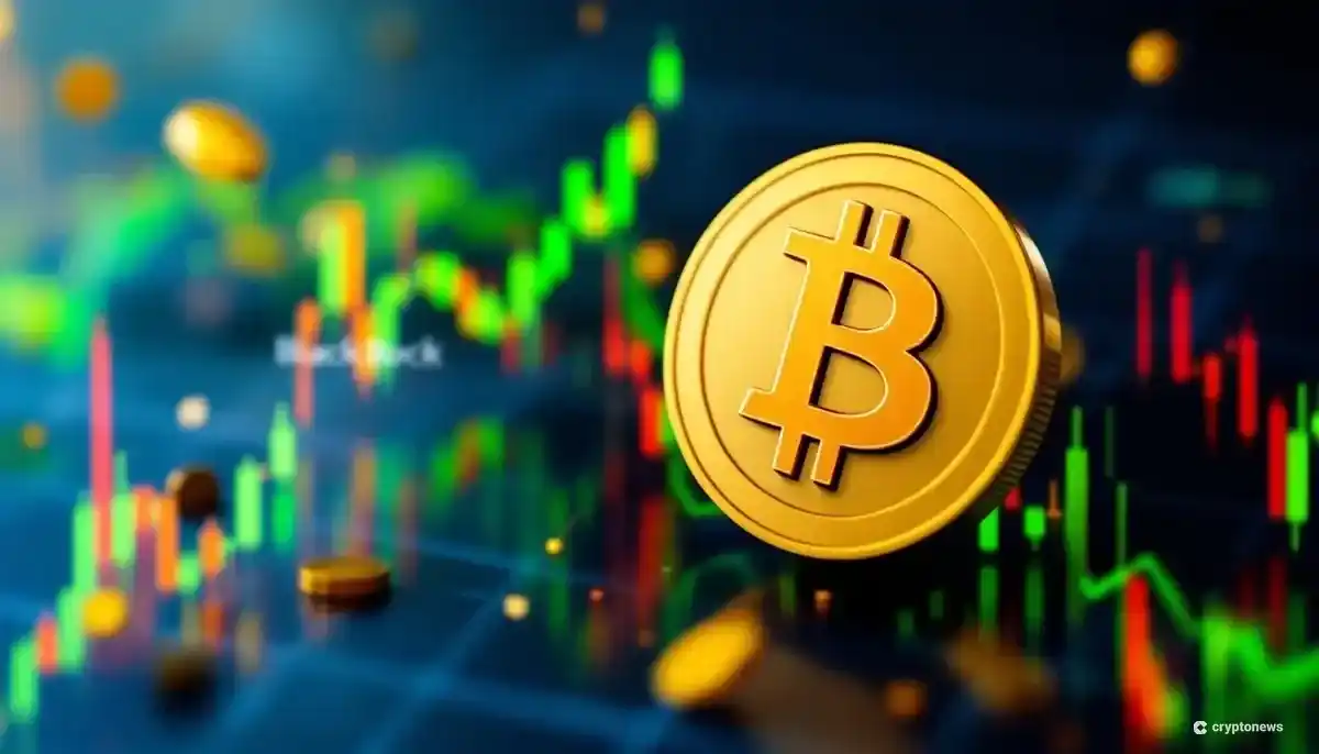 ビットコインETFへの資金流入を示すグラフとシンボル