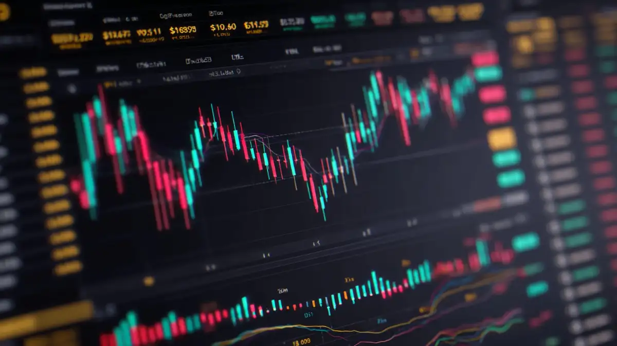 チャート黒赤色の線