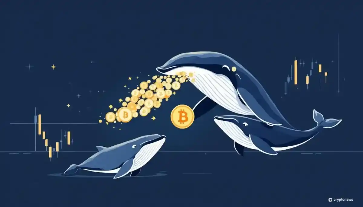 機関投資家がビットコイン市場の構造を変化させている様子を示すイラスト