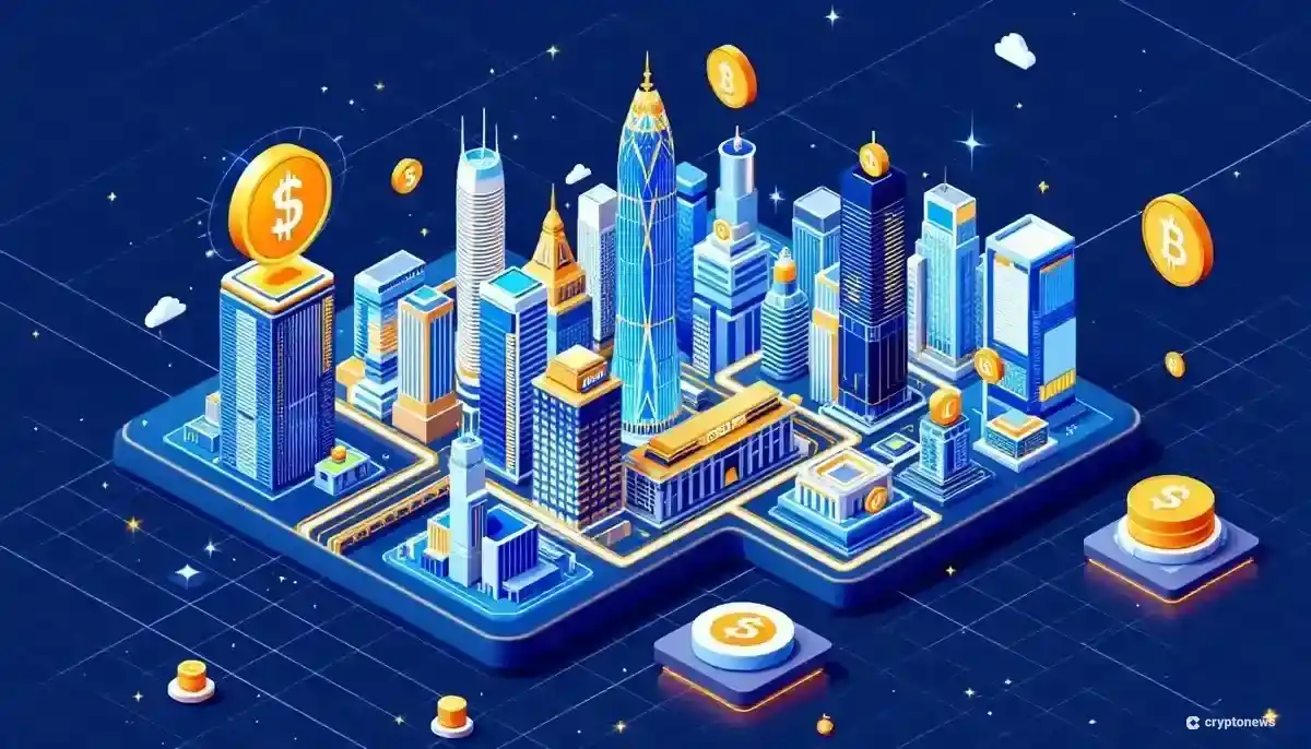 仮想通貨の保有率上昇を示すグラフと、高いリスク認識を象徴する警告マークのイラスト