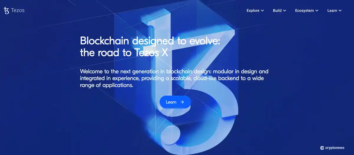 テゾスのホームページ