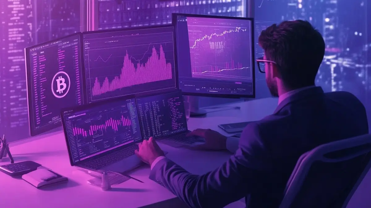 仮想通貨の税金を計算するトレーダー