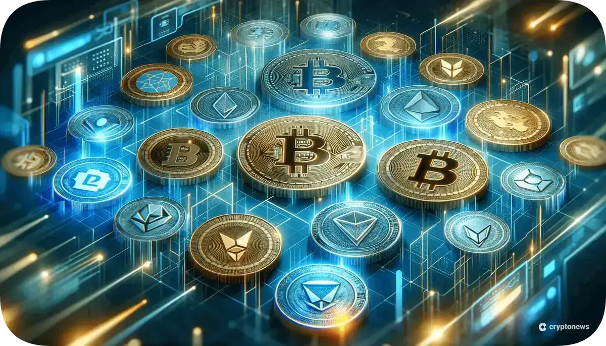 幻想的な空間にある大量の仮想通貨おすすめ