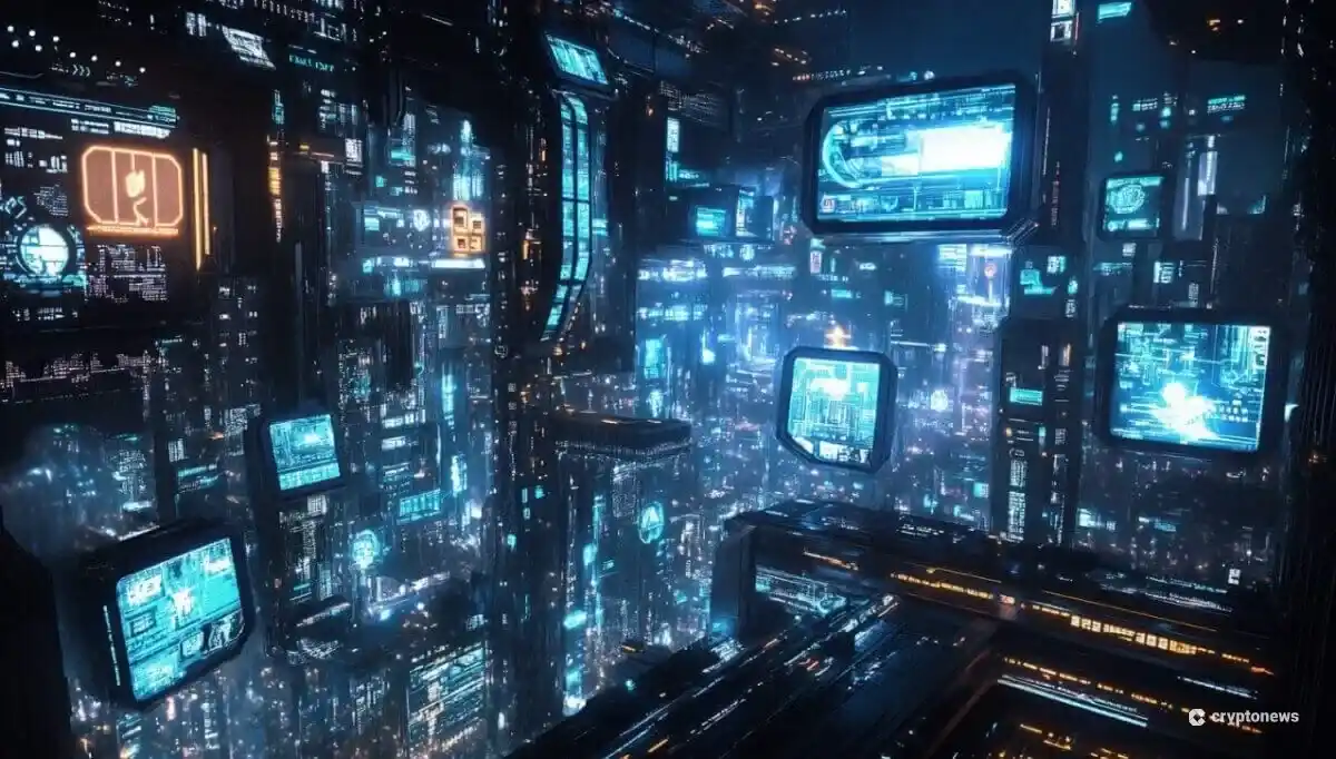 仮想通貨空間に浮かぶ無数のコンピューター